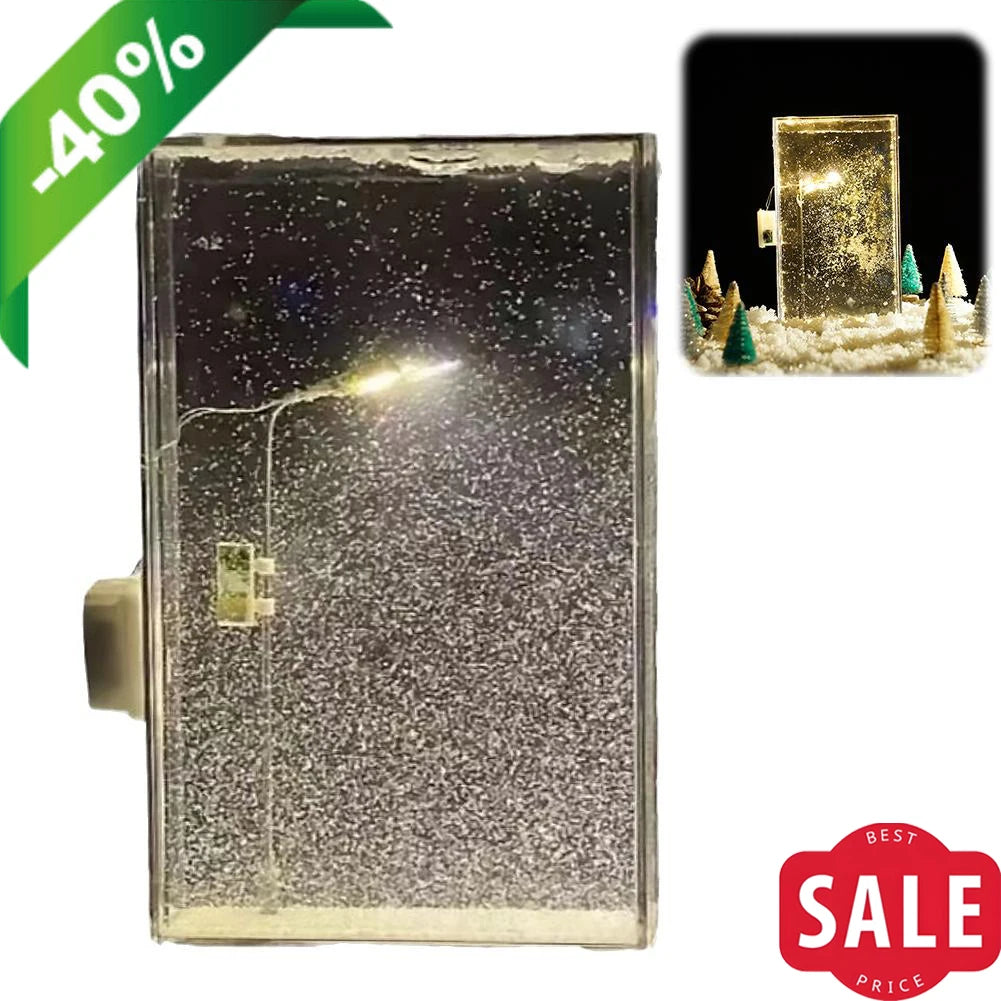 Snow Tales Lamp DIY Night Street Lamp Christmas Snow Scene Light DIY Materials Snow Globe Night Light